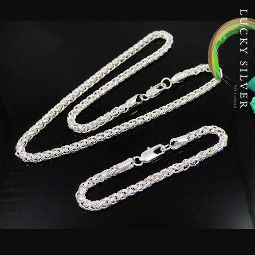 Stunning silver necklace and bracelet (10mm) combo at a LOW LOW Price In stock and ready to ship!!